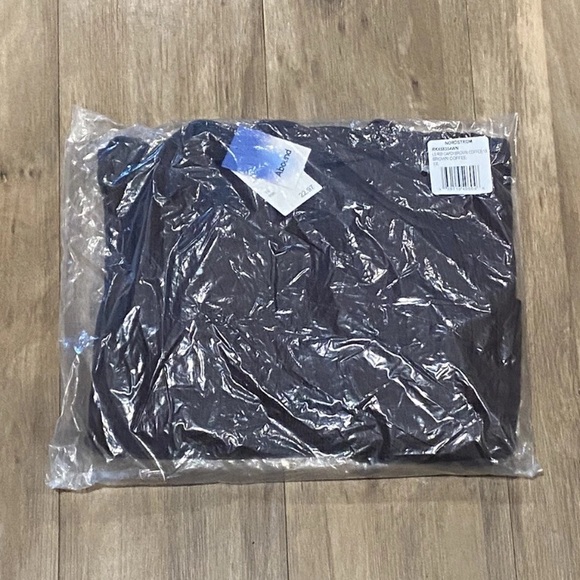 Abound-Long Sleeve Ribbed Cropped Cardigan-Women’s Size: 1X-Color: Brown-NEW!! - Picture 3 of 14